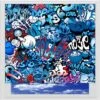 Graffiti Blue Digitally Printed Photo Roller Blind