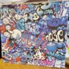 Graffiti Blue Digitally Printed Photo Roller Blind - Image 3