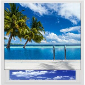 Infinity Pool Digitally Printed Photo Roller Blind