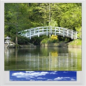 Japanese Zen Garden Digitally Printed Photo Roller Blind