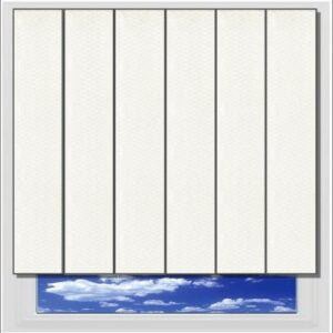 Java White vertical blind