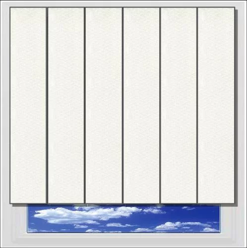 Java White vertical blind