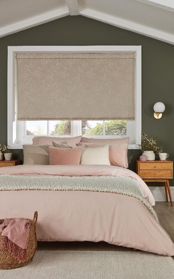 Collina Champagne Fizz blackout roller blind