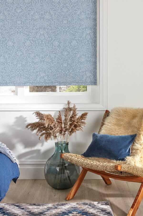 Florence Persian Blue Blackout Roller Blind