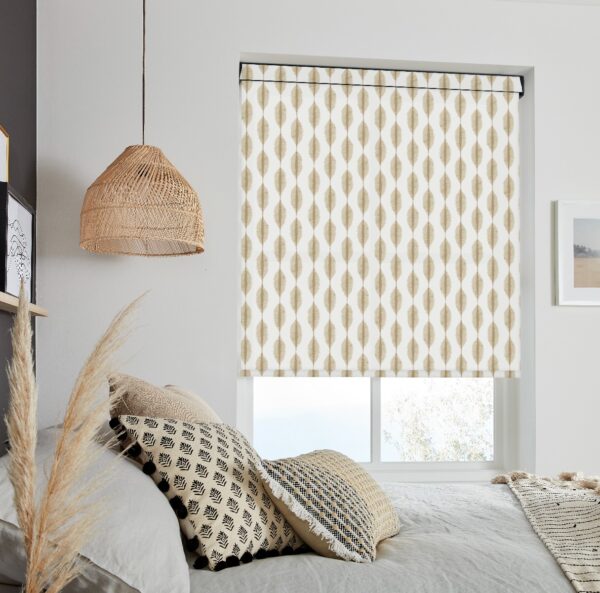 Ikat Hessian Roller Blind