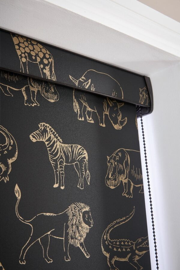 Night Safari Gold Blackout Roller Blind