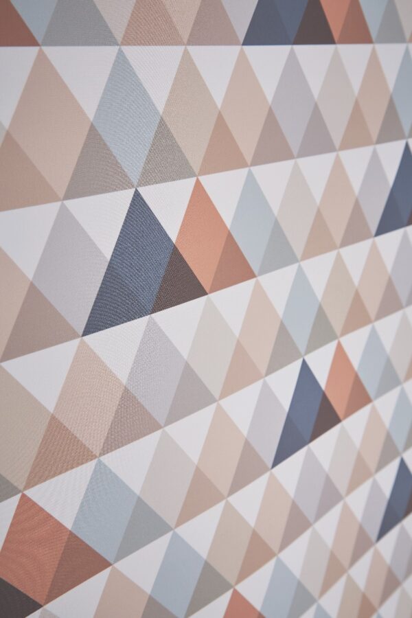 Polygon Tangerine Blackout Roller Blind