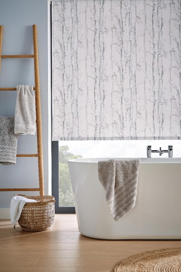 Swedish Birch Silver Roller Blind