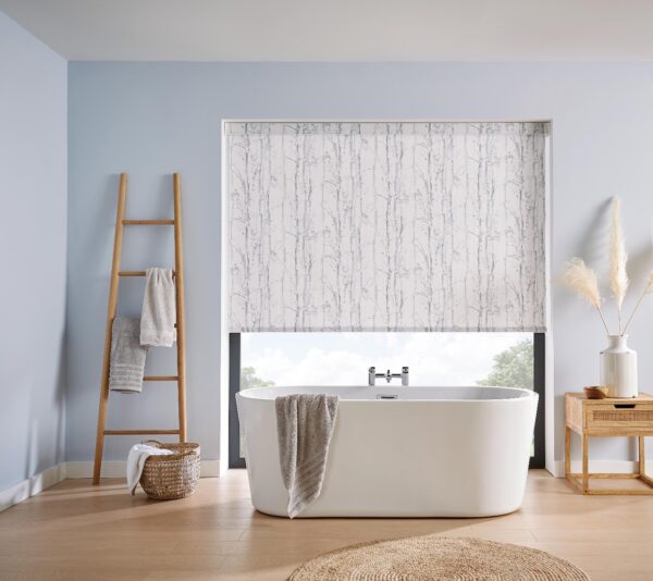 Swedish Birch Silver Roller Blind