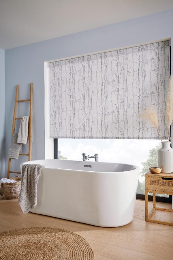 Swedish Birch Silver Roller Blind