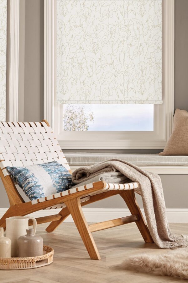 Sweet Pea Seed Roller Blind