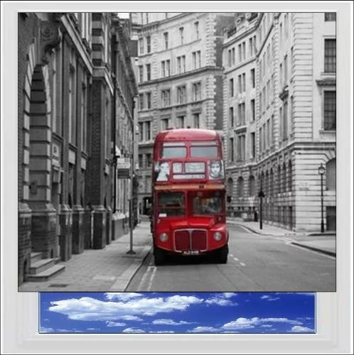 London Bus Digitally Printed Photo Roller Blind