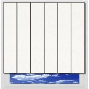 Monarch White vertical blind