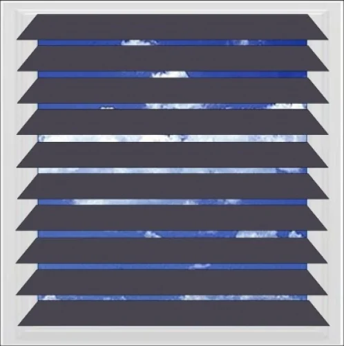 Navy aluminium venetian blind
