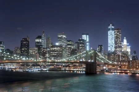 New York City at Night Digitally Printed Photo Roller Blind - Image 2