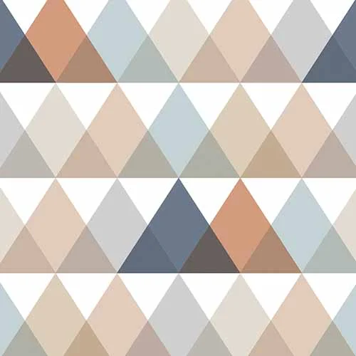 Polygon Tangerine Blackout Roller Blind