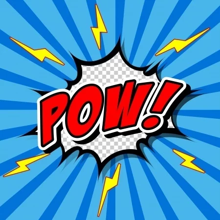 POW Comic Style Digitally Printed Photo Roller Blind - Image 2