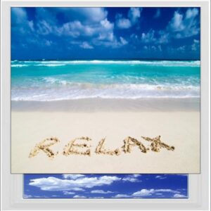 Relax on the Beach Digitally Printed Photo Roller Blind