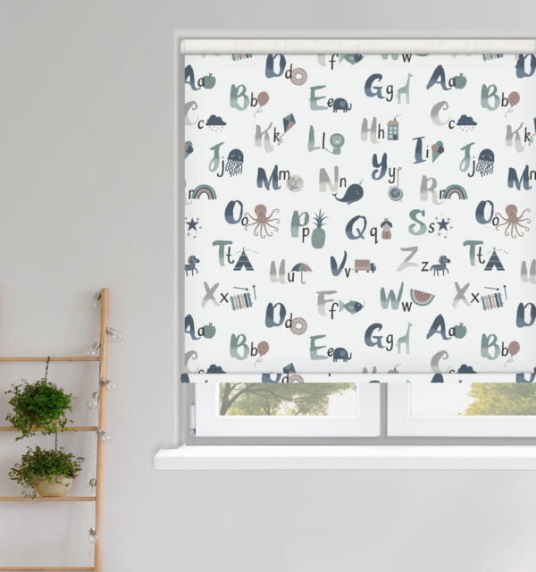 ABC Characters Blackout Roller Blind