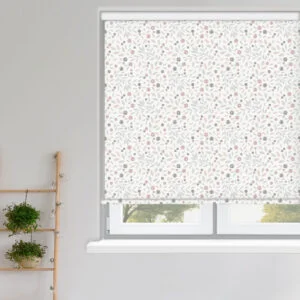 Cotton Flower Blush Roller Blind