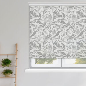 Folk Silver Roller Blind