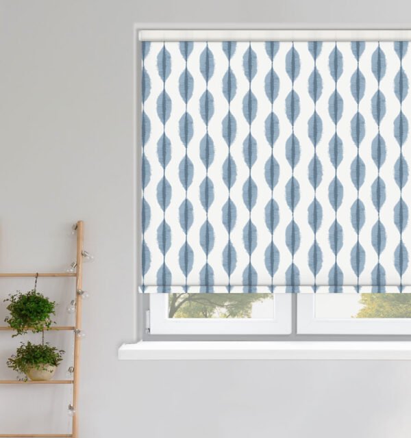 Ikat Azure Roller Blind
