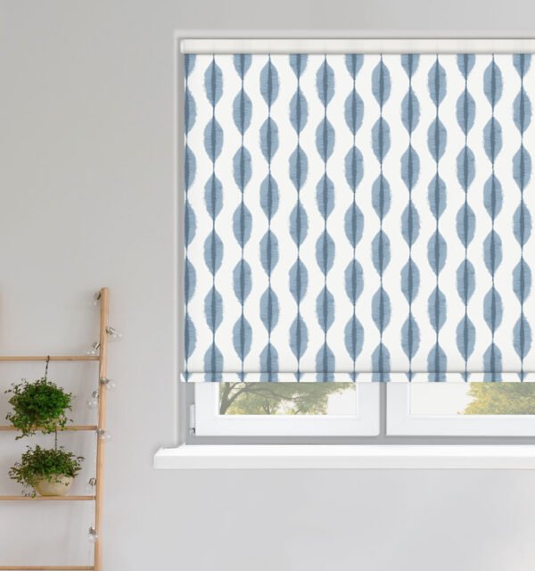 Ikat Azure Roller Blind