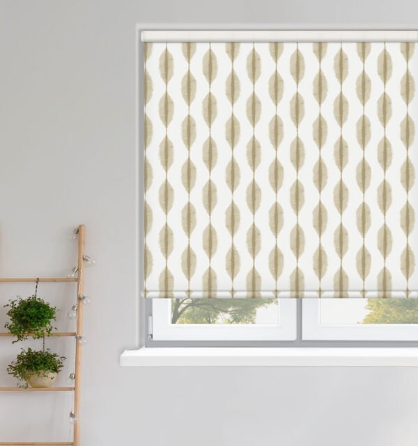 Ikat Hessian Roller Blind