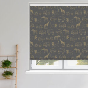 Night Safari Gold Blackout Roller Blind