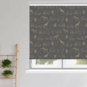 Night Safari Gold Blackout Roller Blind