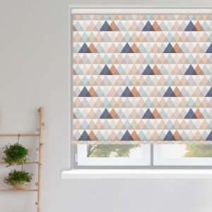 Polygon Tangerine Blackout Roller Blind