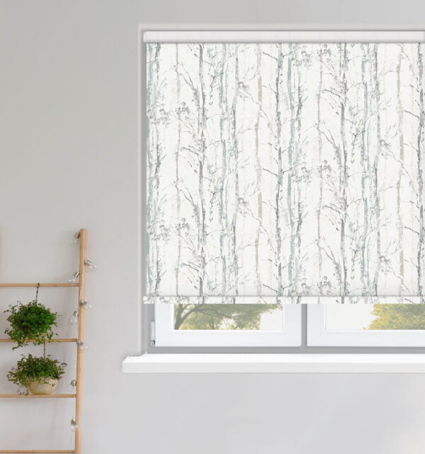 Swedish Birch Silver Roller Blind