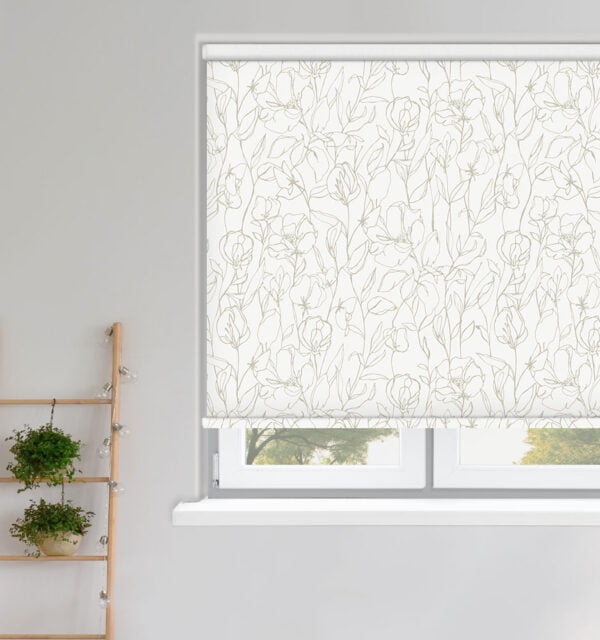 Sweet Pea Seed Roller Blind