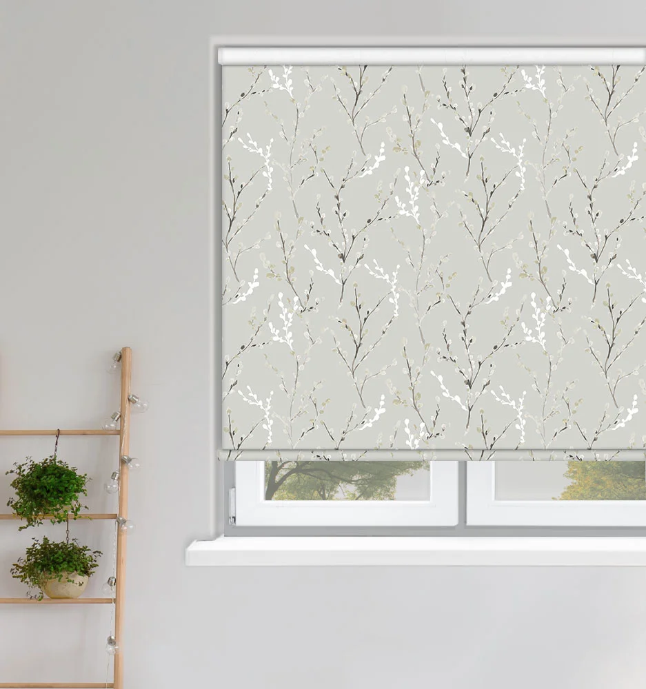 Willow Birch White Blackout Roller Blind