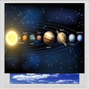 Solar System Digitally Printed Photo Roller Blind