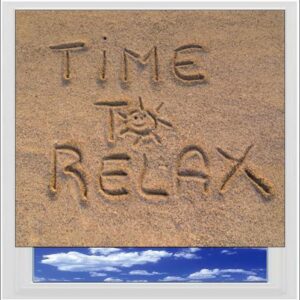Time to Relax Digitally Printed Photo Roller Blind