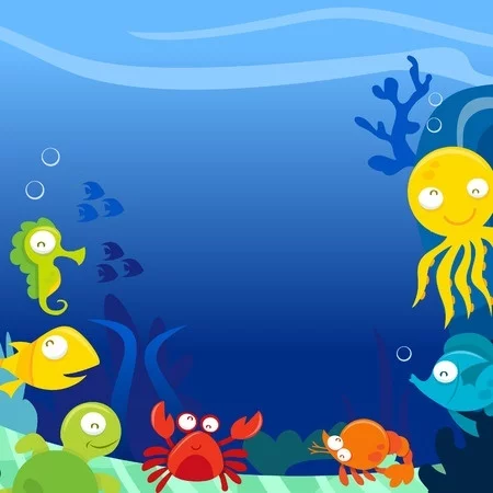 Underwater Sea Life Digitally Printed Photo Roller Blind - Image 2