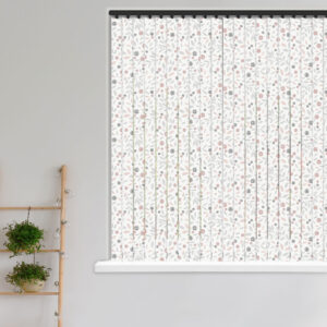 Cotton Flower Blush Vertical Blind