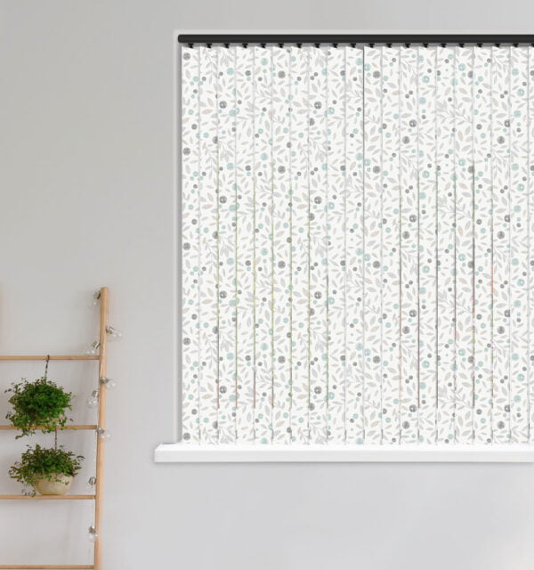 Cotton Flower Mineral Vertical Blind