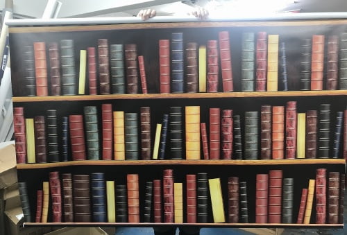 Vintage Bookcase Digitally Printed Photo Roller Blind - Image 3