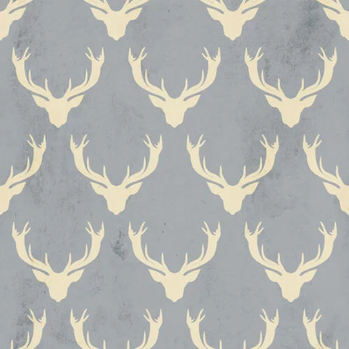 Vintage Stags Heads Digitally Printed Photo Roller Blind - Image 2