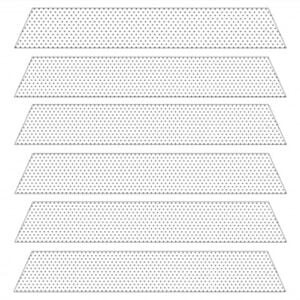White Filtra perforated aluminium venetian blind