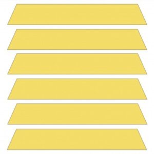 Yellow aluminium venetian blind