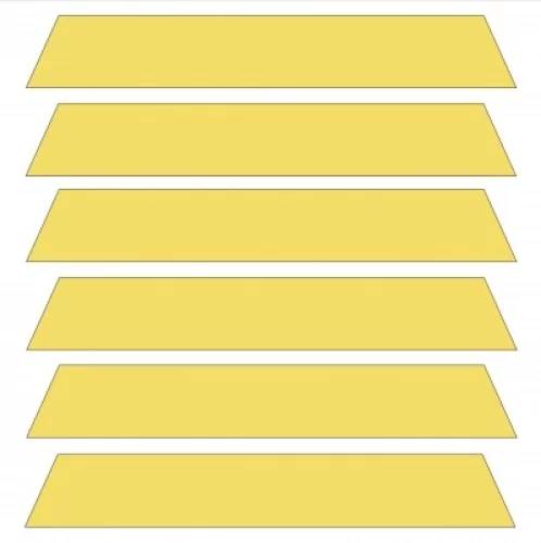 Yellow aluminium venetian blind