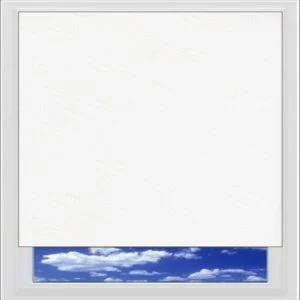 Zara White roller blind