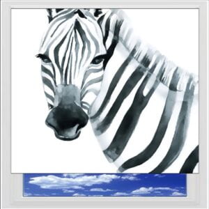 Zebra Digitally Printed Photo Roller Blind