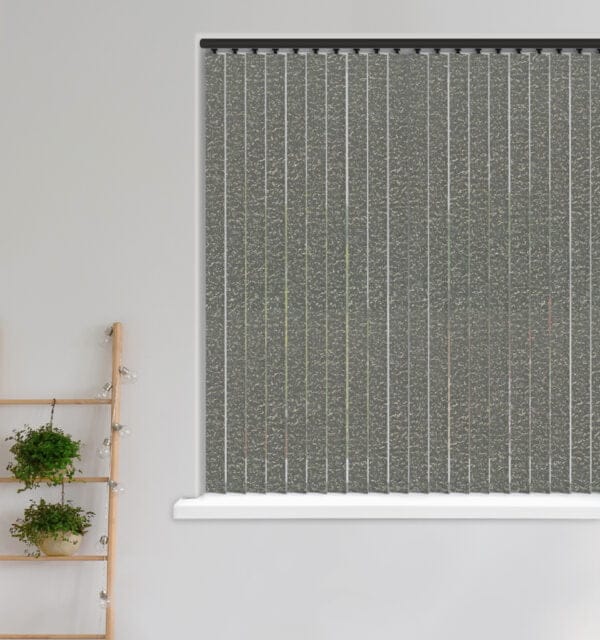 Monroe Onyx Glitter Vertical Blind