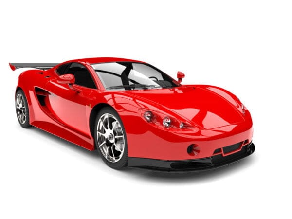 Red Sports Car Digitally Printed Photo Roller Blind - Image 2