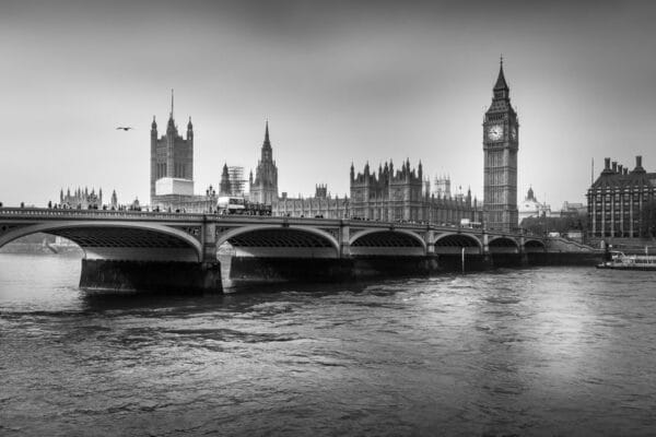 Big Ben BW Digitally Printed Photo Roller Blind