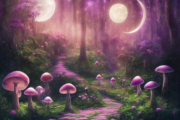 Enchanted Fairy Forest Digitally Printed Photo Roller Blind - Image 2